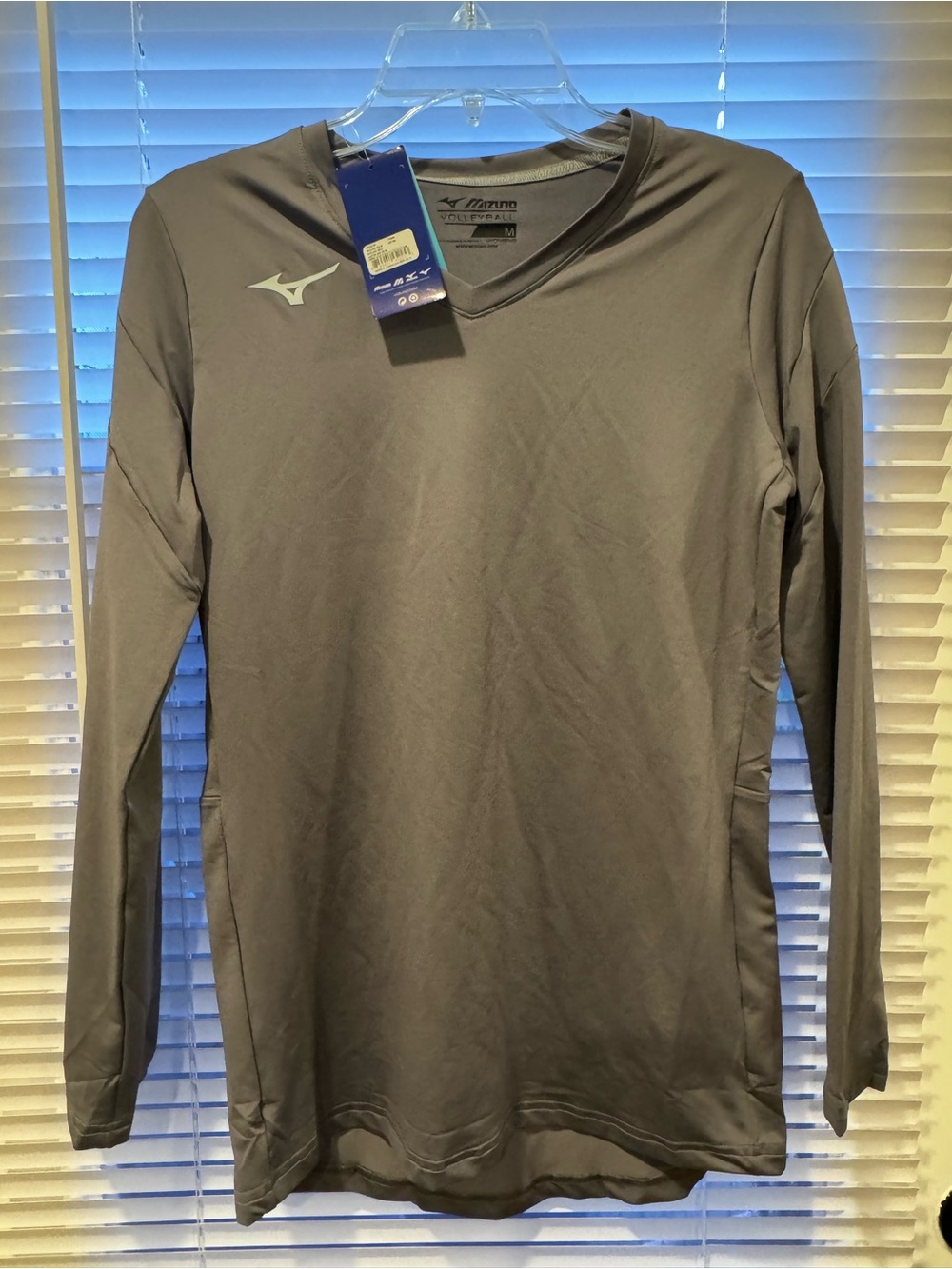 Mizuno Men’s Long Sleeve Athletic Top - Gray